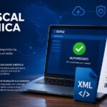 Nota Fiscal Eletrônica NF-e com XML, DANFE e autorização da SEFAZ