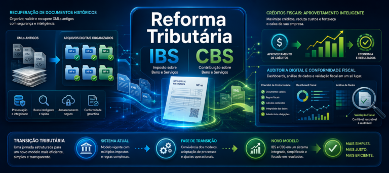 Reforma Tributária recuperar XMLs antigos créditos fiscais