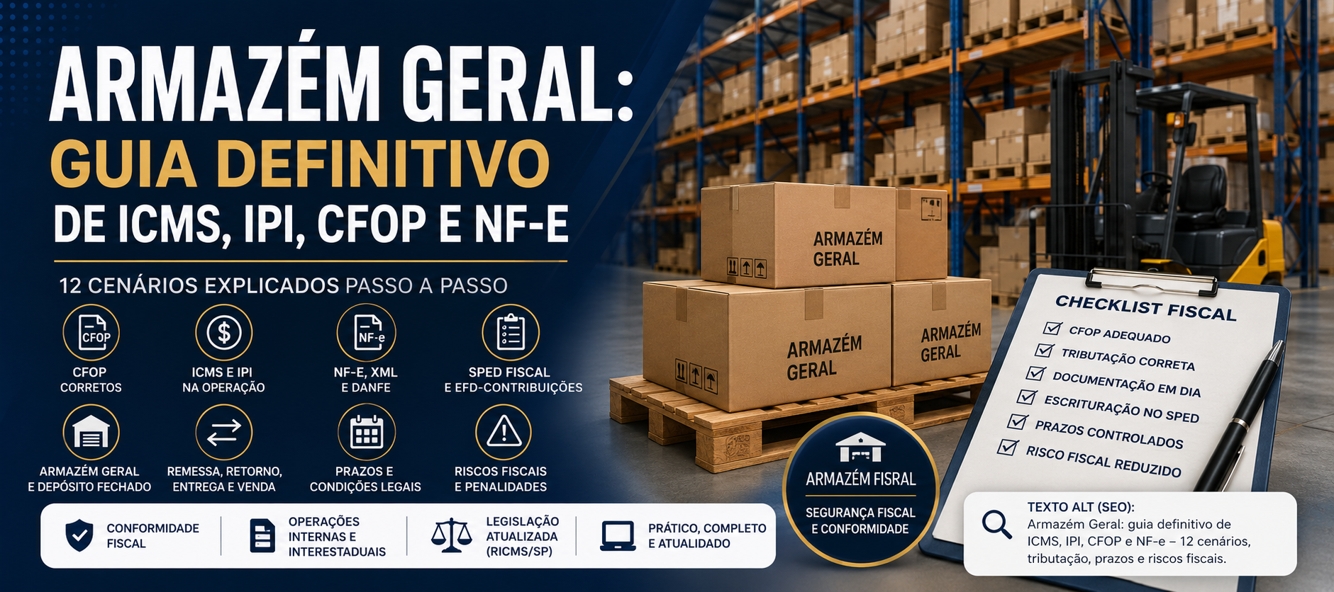 Armazém Geral: guia definitivo de ICMS, IPI, CFOP e NF-e