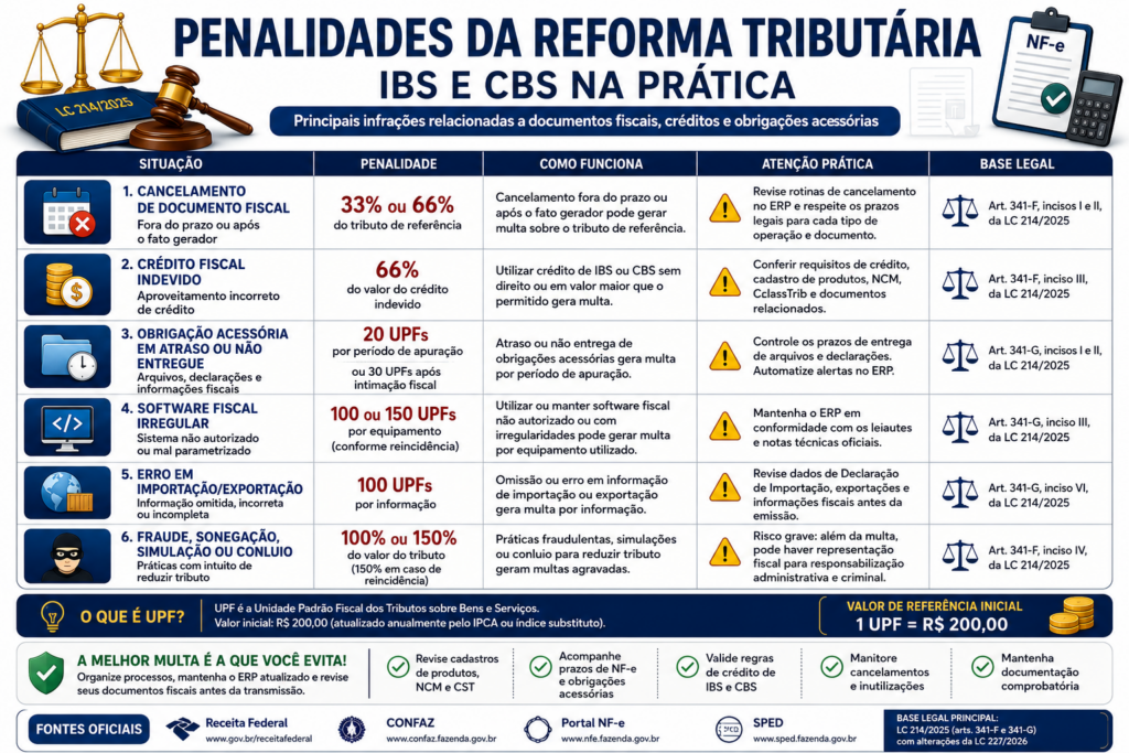 Multas na Reforma Tributária: IBS, CBS e NF-e