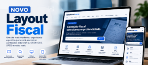 Novo layout do NotaFiscal.cnt.br com acesso a conteúdos sobre CFOP, CST, CSOSN, SPED e NF-e